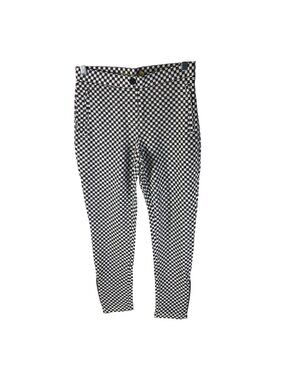 Betabrand Skinny Pencil Dress Yoga Pant Catstooth Cat Black White M Short Petite